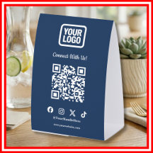 Médias Sociaux | Instagram QR Bleu Marine