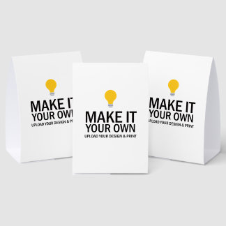 Plaque De Table Medium Personalized Table Tent Sign with Your Logo