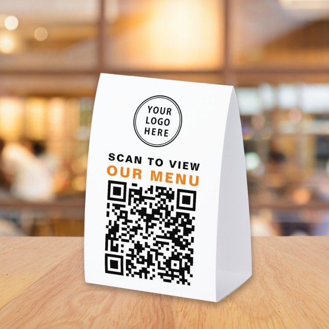 Plaque De Table Menu Code QR personnalisé (Créateur téléchargé)