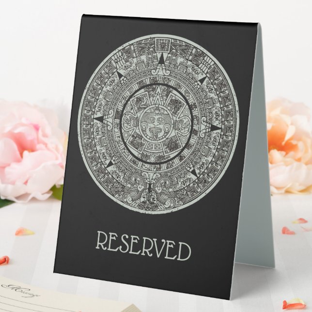 Plaque De Table Mexicaine Aztec Sun Stone Maya Calendrier 1 (In SItu (Mariage))