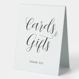 Plaque De Table Mini-moderne Cartes et Cadeaux Accueil Mariage