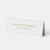 Minimaliste Classique Professionnel Couleur Or