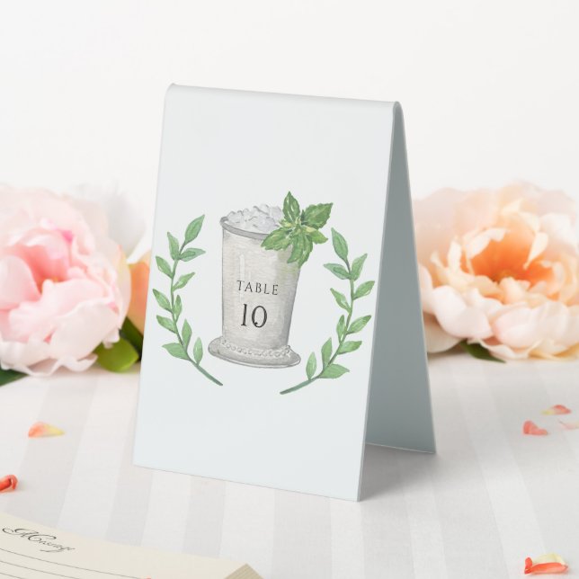 Plaque De Table Mint Julep | Numéros de Table (In SItu (Mariage))