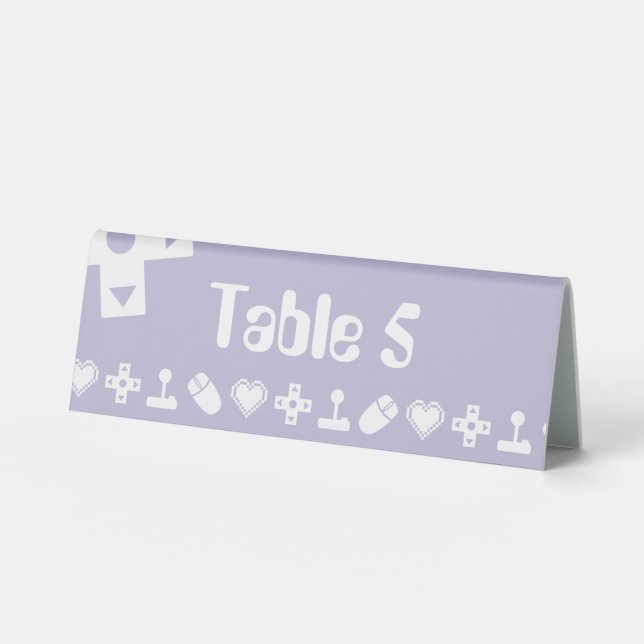 Plaque De Table Mode multijoueur sur un panneau de table en lavand (Recto)