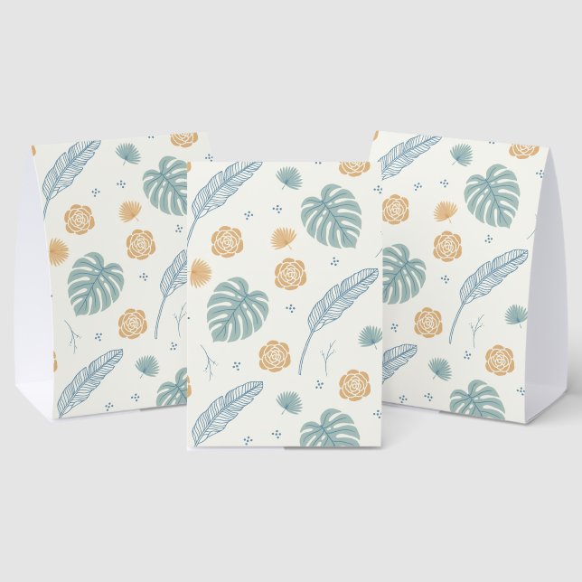 Plaque De Table Motif de douche de mariage tropical Bohème feuille (Insitu (multi))