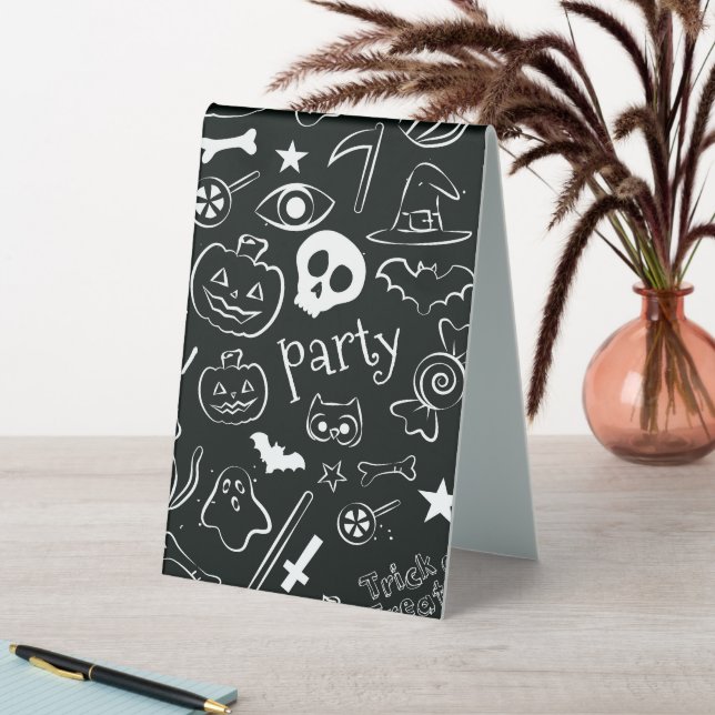 Plaque De Table Motif Halloween 1 (En SItu (Tableau))