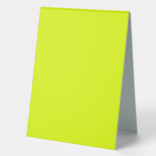 Plaque De Table Neon Chartreuse couleur solide Couleur tendance