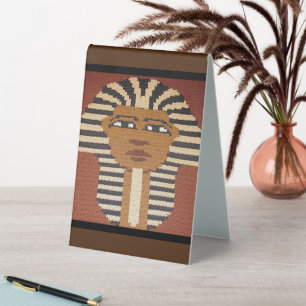 Plaque De Table Noir Pharaon King Brown Designer Crochet Imprimer