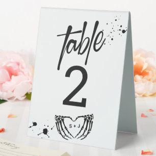 Plaque De Table Nuit d'Halloween de la Mariage vivante