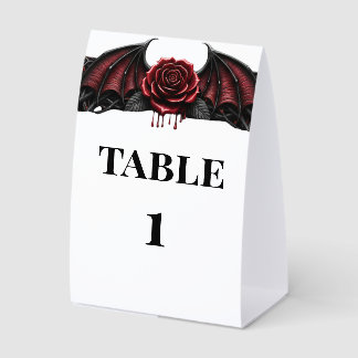 Plaque De Table Nuit Éternelle Mariage Gothique Vampire Romance So
