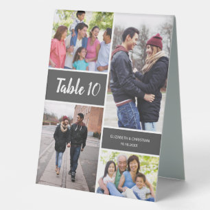 Plaque De Table Numéro de la table de Mariage de collection photo 