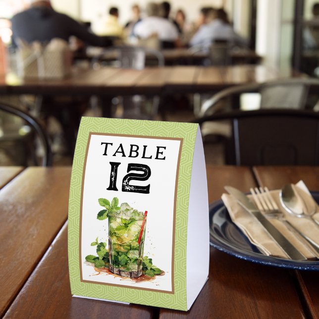 Plaque De Table Numéro de table Derby Mint Julep (Insitu (restaurant))