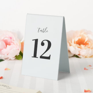 Plaque De Table Numéro minimaliste de table moderne Signal piédest