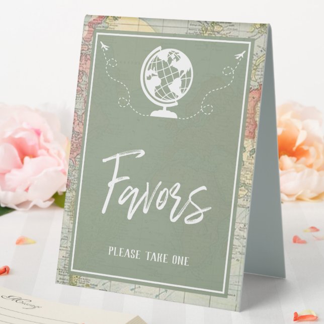 Plaque De Table "Oh Les Endroits..." Baby shower préféré (In SItu (Mariage))