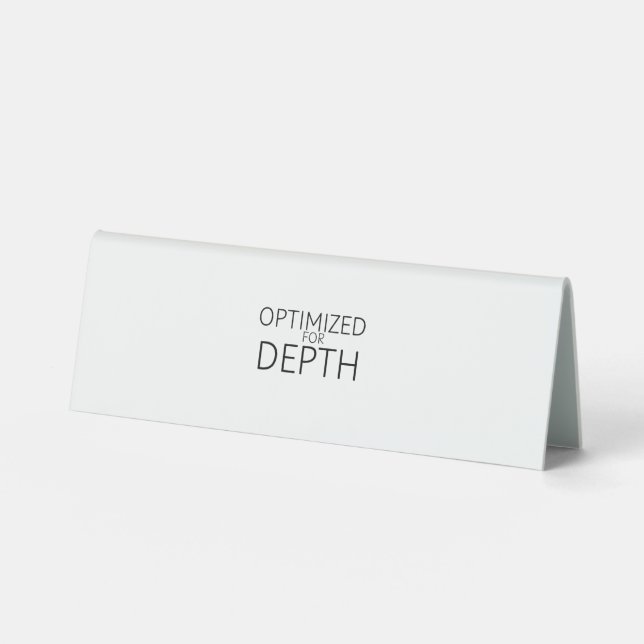Plaque De Table Optimisé pour une signalétique de bureau technique (Recto)