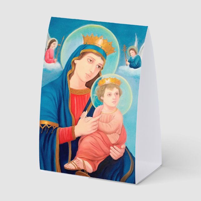 Plaque De Table Our Lady of Perpetual Help Catholic (Recto)