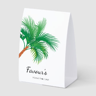 Plaque De Table Palm Tree Coastal Destination Wedding Favors
