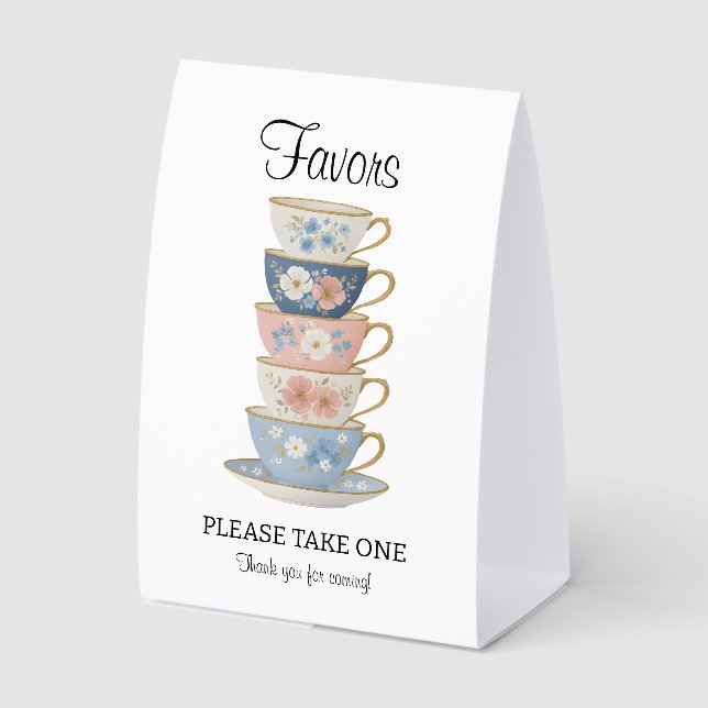 Plaque De Table Pancarte de table pour les faveurs de Baby Shower  (Recto)
