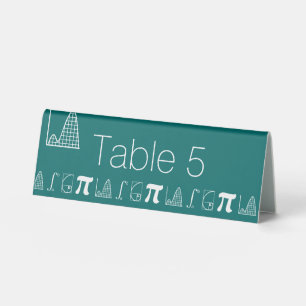 Plaque De Table Pancarte de table tente sarcelle «Ça s'additionne»