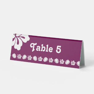 Plaque De Table Pancarte de tente de table Hibiscus Tropical dans
