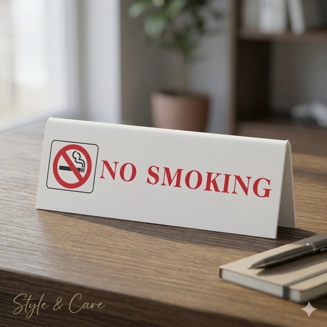 Plaque De Table Pancarte de tente de table Non-Fumeur Affichage de (No Smoking Table Tent Sign Clean Air Policy Display)