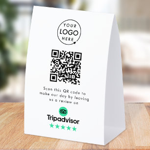 Plaque De Table Pancarte de tente de table Tripadvisor QR Avis T