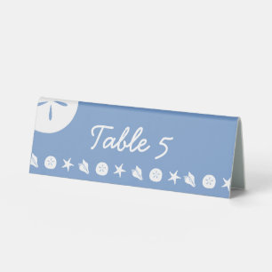 Plaque De Table Pancartes de table en forme de coquillages d'été e