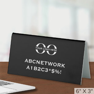 Plaque De Table Panneau d'affichage du logo personnalisé de l'accè