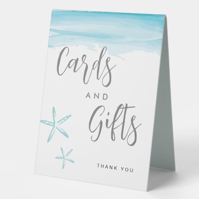 Plaque De Table Panneau de la table de mariage des vagues de plage (Recto)