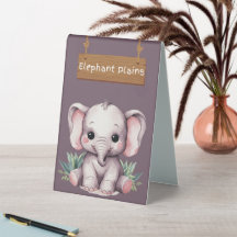 Panneau de la table Elephant Plains Safari
