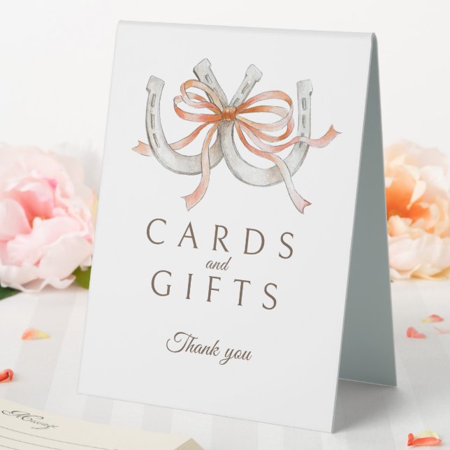 Plaque De Table Panneau de mariage cartes cadeaux ruban orange fer (In SItu (Mariage))