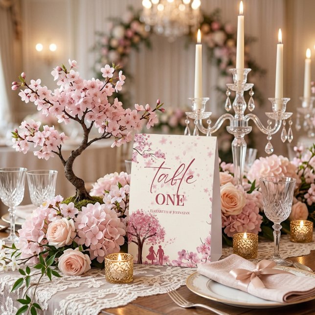 Plaque De Table Panneau de numéro de table de mariage personnalisé (Créateur téléchargé)