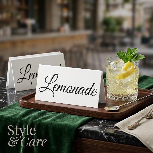 Plaque De Table Panneau de table de limonade personnalisé (Lemonade Table Sign Personalized Display)