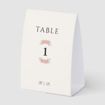 Panneau de table de mariage minimaliste Custom Blu