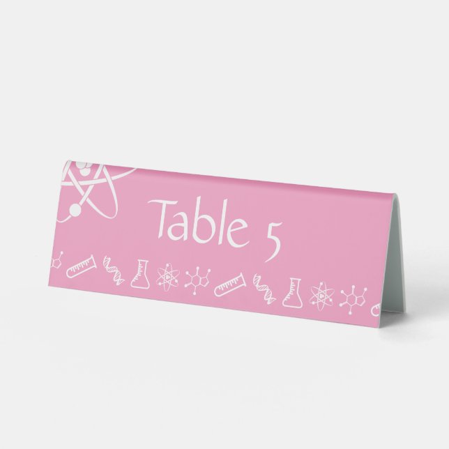 Plaque De Table Panneau de table en forme de tente Forces Attracti (Recto)