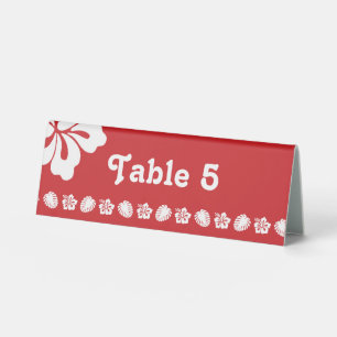 Plaque De Table Panneau de table tente d'Hibiscus Tropical en Ceri