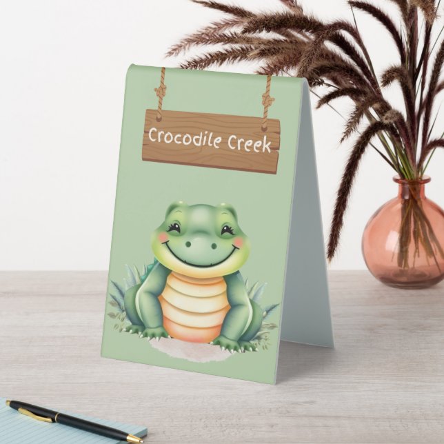 Plaque De Table Panneau de table Wild Crocodile Creek (En SItu (Tableau))