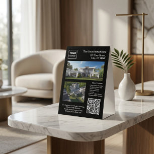 Plaque De Table Panneau de tente de table de biens immobiliers mod
