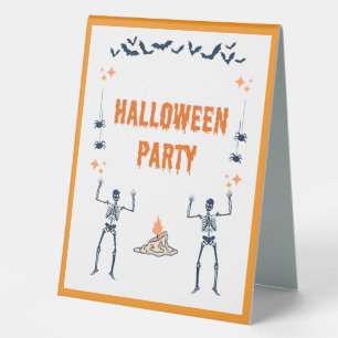 Plaque De Table Panneau de tente de table de fête d'Halloween