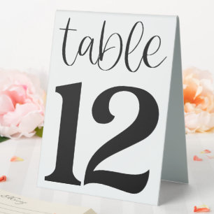 Plaque De Table Panneau de tente de table de mariage numéro 12