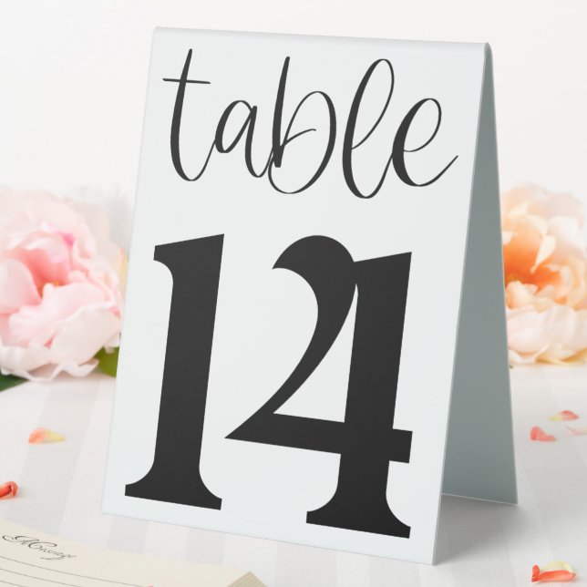 Plaque De Table Panneau de tente de table de mariage numéro 14 (In SItu (Mariage))