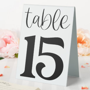 Plaque De Table Panneau de tente de table de mariage numéro 15