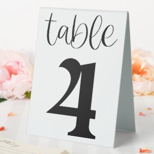 Plaque De Table Panneau de tente de table de mariage numéro 4