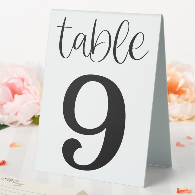 Plaque De Table Panneau de tente de table de mariage numéro 9 (In SItu (Mariage))