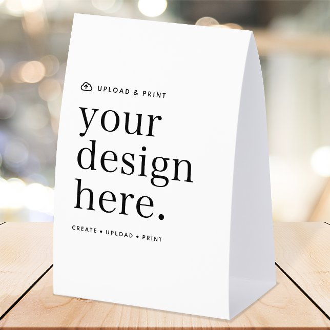 Plaque De Table Panneau de tente de table en papier | Présentoir d (Versatile paper table tent sign for business, weddings, special occasion events & more!)