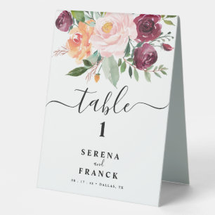 Plaque De Table Panneau de tente de table Mariage rustique double