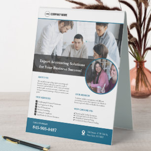 Plaque De Table Panneau de tente de table pour services de comptab