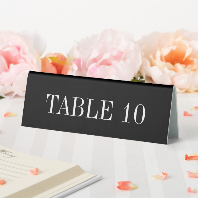 Plaque De Table Panneau de tente de table simple et facile à lire  (In SItu (Mariage))