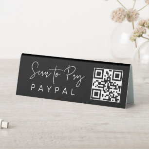 Plaque De Table Panneau d'entreprise pour paiement mobile par QR c
