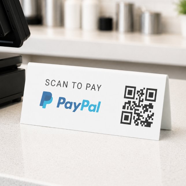 Plaque De Table Panneau d'entreprise pour paiement Paypal par code (Créateur téléchargé)